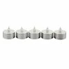Dunelm Pack Of 5 Silver LED Tealights -Dunelm Sales Shop 30567960