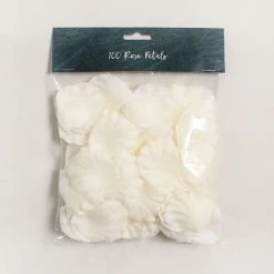 Dunelm 100pk Artificial Rose Cream Petals