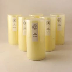 Dunelm Pack Of 6 Cream LED Church Candles