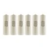 Dunelm Pack Of 6 Essentials White Pillar Candles 10cm X 30cm -Dunelm Sales Shop 30702128