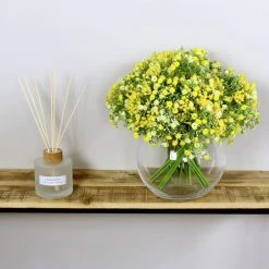 Dunelm Bundle Of 6 Gypsophila Yellow 28cm