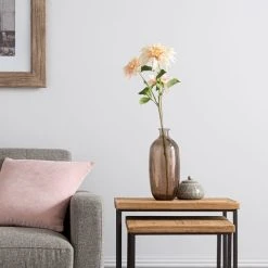 Dunelm Peach Dahlia Cafe Au Lait 68cm -Dunelm Sales Shop 30748815 alt02