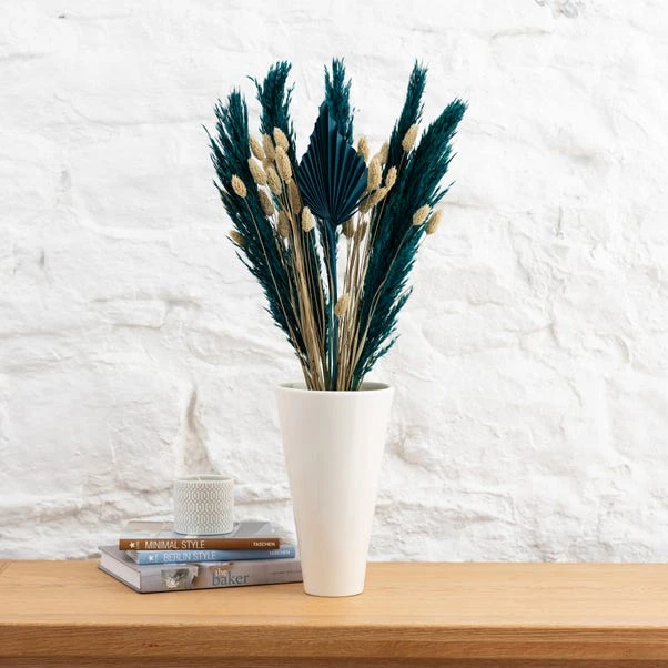 Dunelm Teal Dried Bouquet 3 Dunelm Teal Dried Bouquet