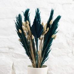 Dunelm Teal Dried Bouquet 10 Dunelm Teal Dried Bouquet -Dunelm Sales Shop 30748838 alt03