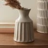 Dunelm Concave Vase Cream 17cm -Dunelm Sales Shop 30749618
