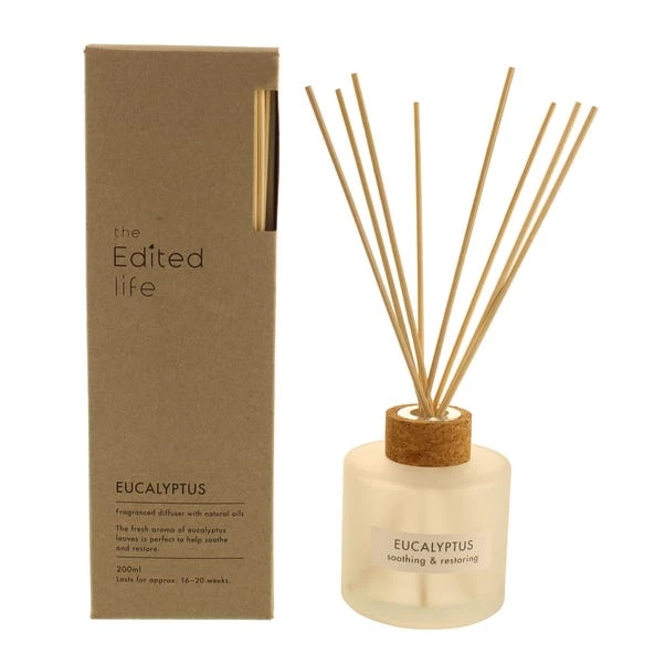 The Edited Life Wellness Eucalyptus Reed Diffuser 200ml 4 The Edited Life Wellness Eucalyptus Reed Diffuser 200ml - Image 2