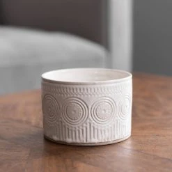 Dunelm Pretty Boho Ceramic Multiwick White Sandalwood Candle