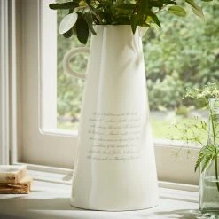 Natural History Museum Lady's Bedstraw Ceramic Tall Vase 30cm -Dunelm Sales Shop 30757823 alt04