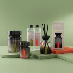 Elements Stockholm Plum And Violet Small Candle -Dunelm Sales Shop 30766775 alt04