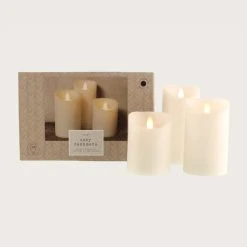 Dunelm Set Of 3 Cosy Cashmere LED Candles -Dunelm Sales Shop 30779641 alt02