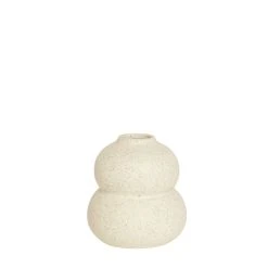Dunelm Speckled Bud Vase 11cm White Sand -Dunelm Sales Shop 30796618 alt02