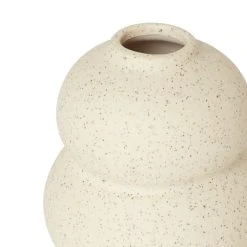 Dunelm Speckled Bud Vase 11cm White Sand -Dunelm Sales Shop 30796618 alt03