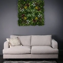 Dunelm Set Of 4 Floral Living Wall Panel 100cm X 100cm
