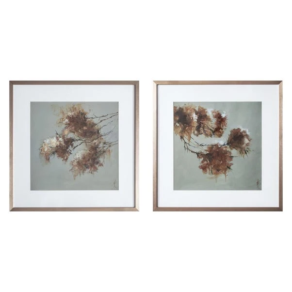 Cedar & Sage Set Of 2 Elsberry Floral Framed Art 59 X 59cm 5 Cedar & Sage Set Of 2 Elsberry Floral Framed Art 59 X 59cm - Image 3