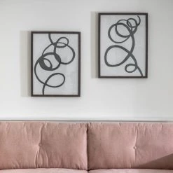 Cedar & Sage Set Of 2 Whirled Framed Art