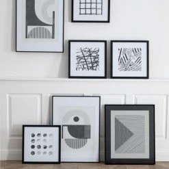 Cedar & Sage Set Of 4 Graphic Abstract Art