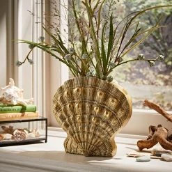 Natural History Museum Resin Shell Vase