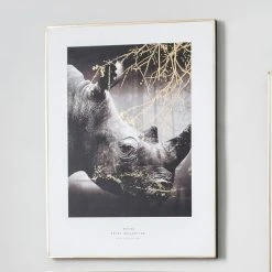 Pacific Lifestyle Mono Rhino Canvas Print