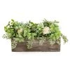 Dunelm White Rose With Green Leaves In A Box -Dunelm Sales Shop 30823508